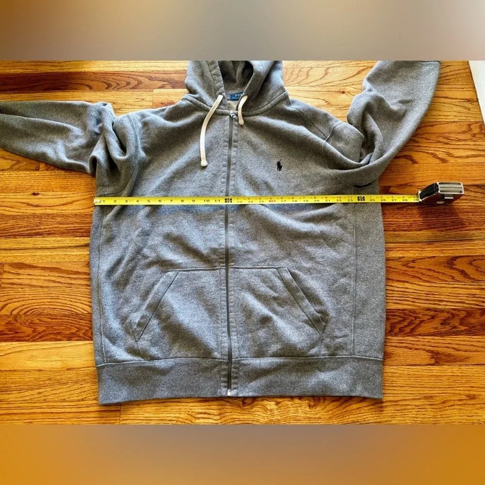 Polo by Ralph Lauren Gray Zip Up Sweatshirt - XXL
